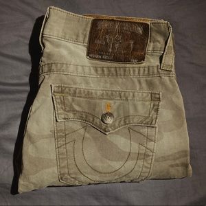 True Religion Ricky Straight Camo Mens Jean